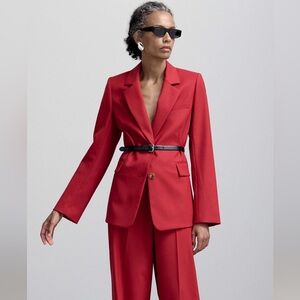 Argent Two Button Blazer